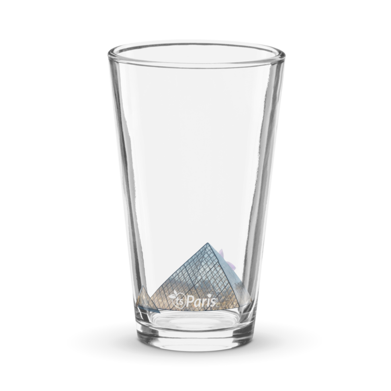 tsgabrielle® • Paryż – Piramida Luwru • Szklanka Pint Shaker • 16 oz