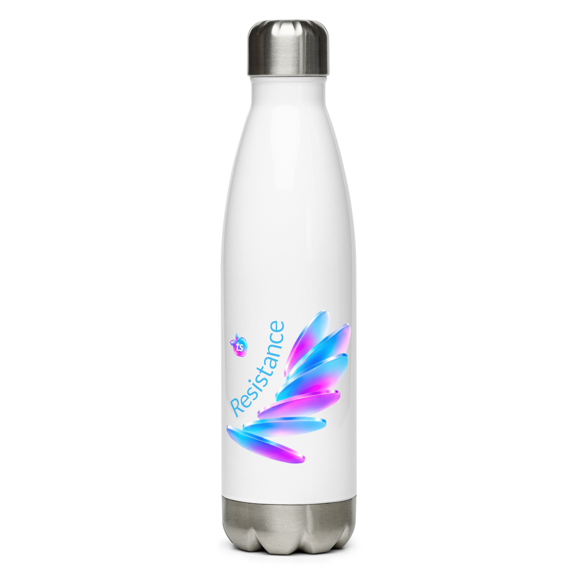 tsgabrielle® • Pride 26 • Butelka na Wodę • Biała • Stal Nierdzewna • 17 oz