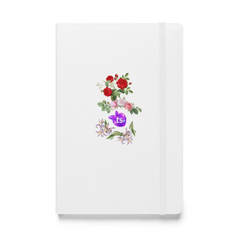JournalBook® by tsgabrielle® • TransFLOWer • Notatnik w twardej oprawie • Biały