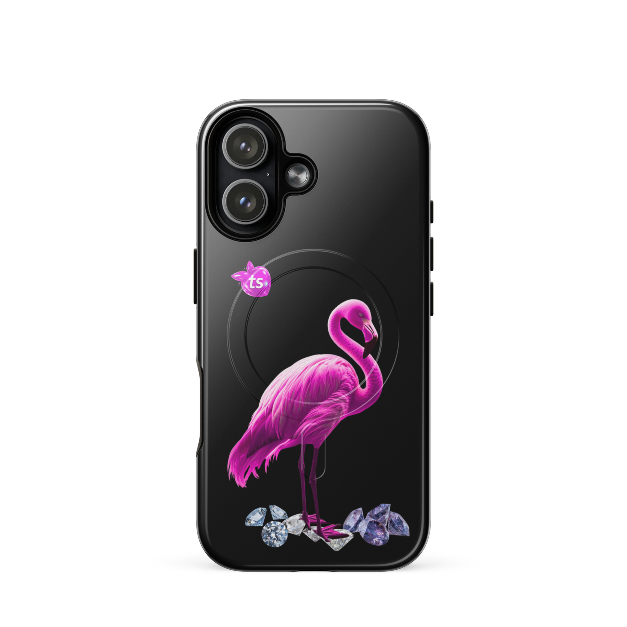 tsgabrielle® • Flamant Rose • wytrzymale etui kompatybilne z iPhone® • MagSafe® • najnowsze modele