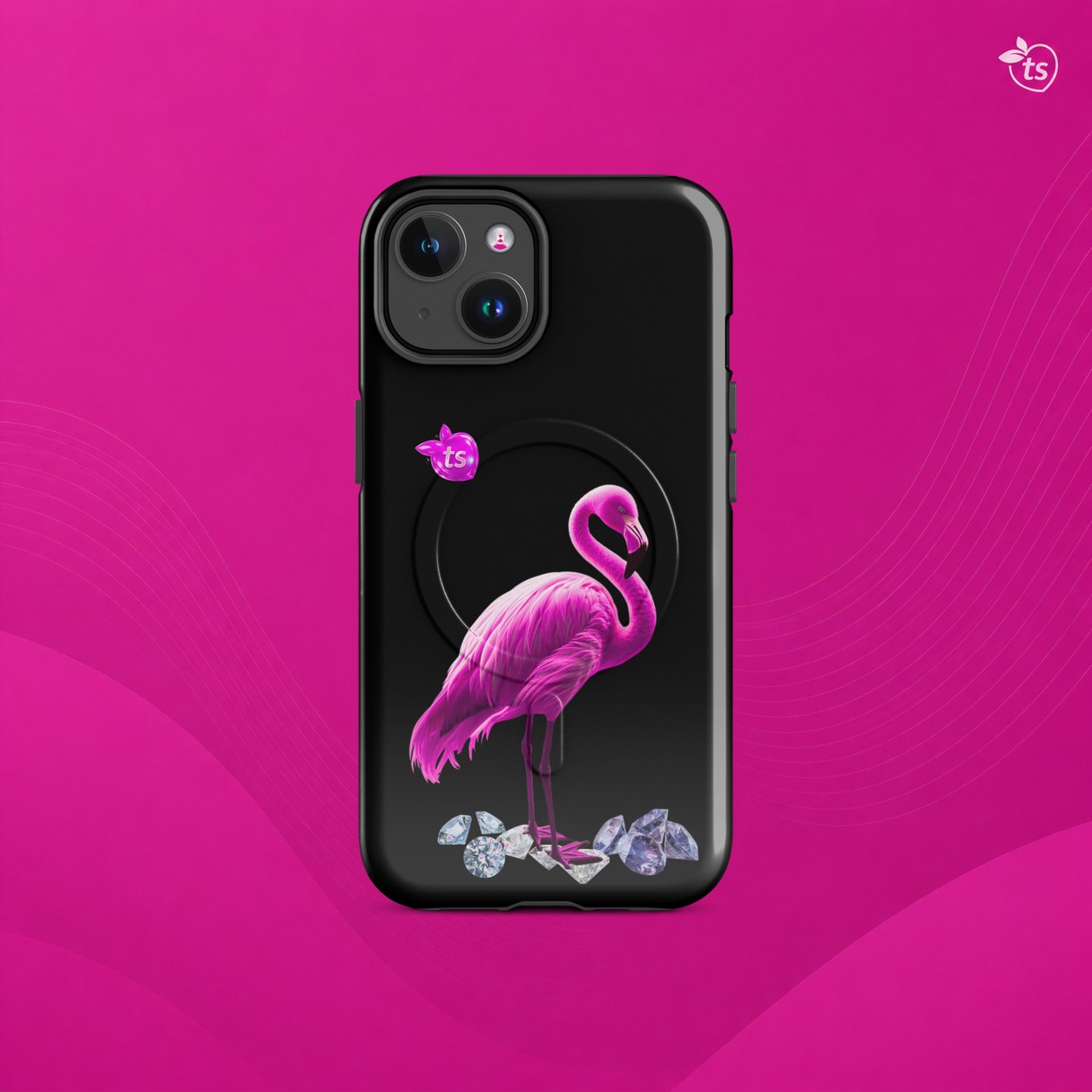 tsgabrielle® • Flamant Rose • wytrzymale etui kompatybilne z iPhone® • MagSafe® • najnowsze modele
