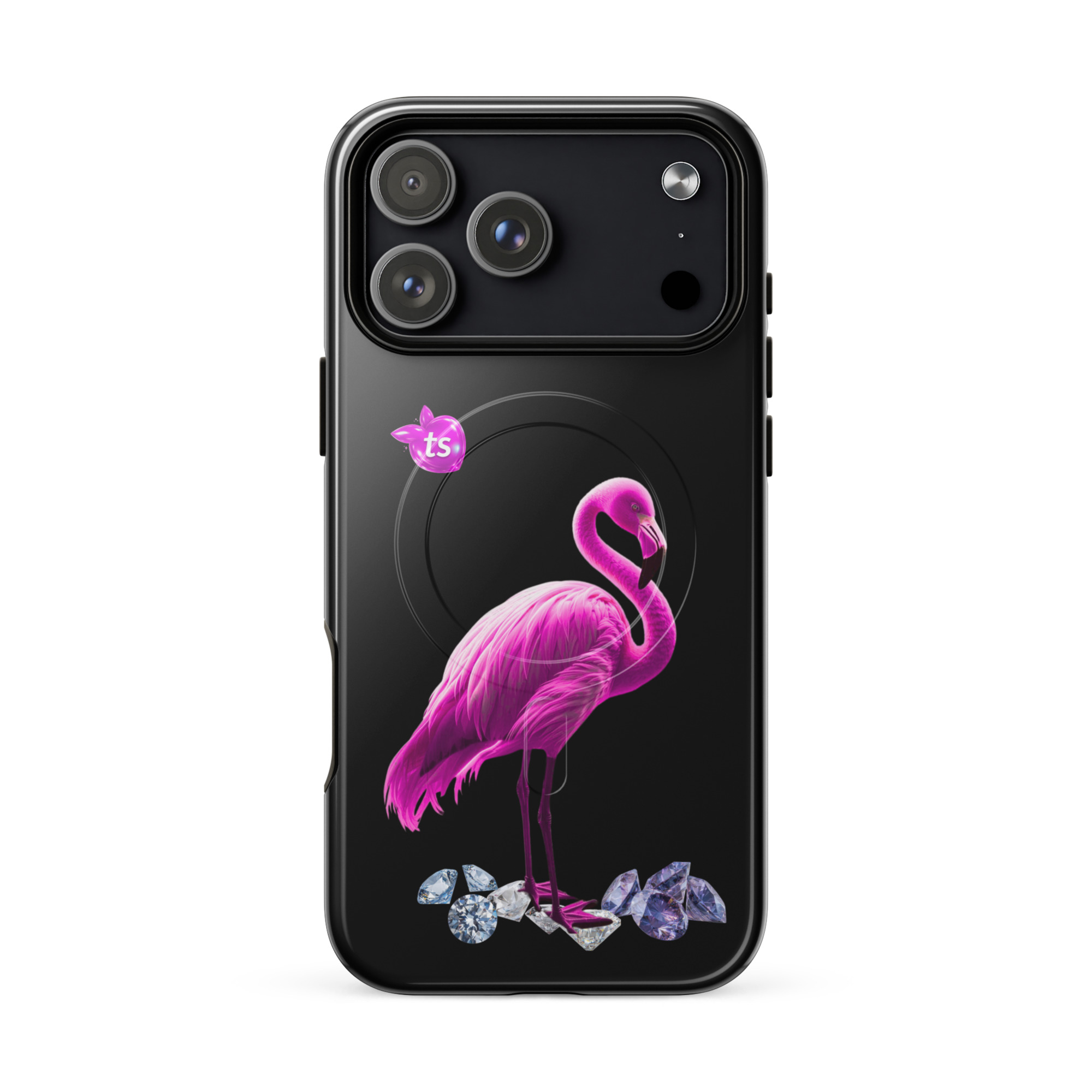 tsgabrielle® • Flamant Rose • Tough Case Compatible with iPhone® • MagSafe® • Latest Models