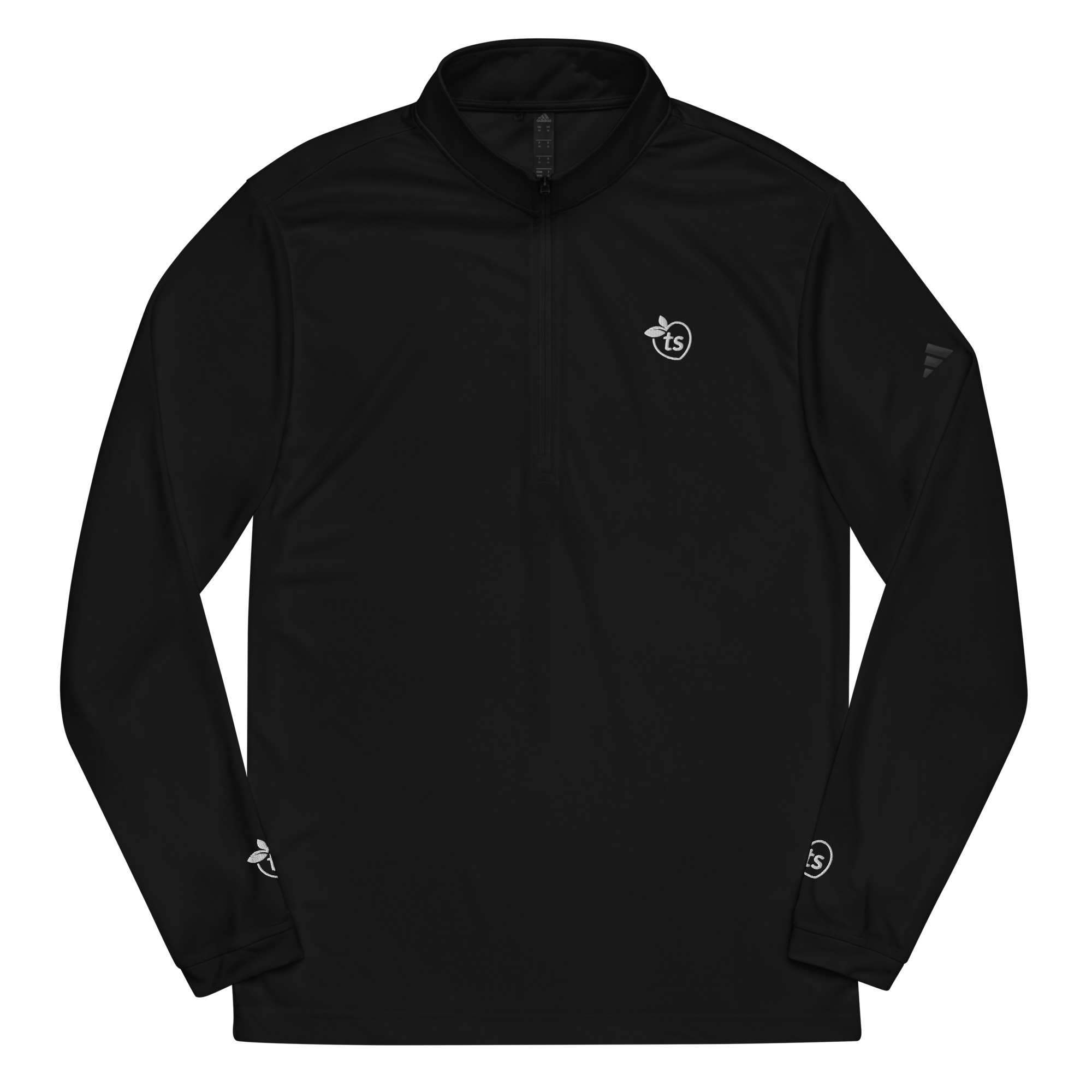 adidas® x tsgabrielle® • Dla Niego • Rozpinany sweter zamek błyskawiczny do ćwierć długości • Ciemne kolory