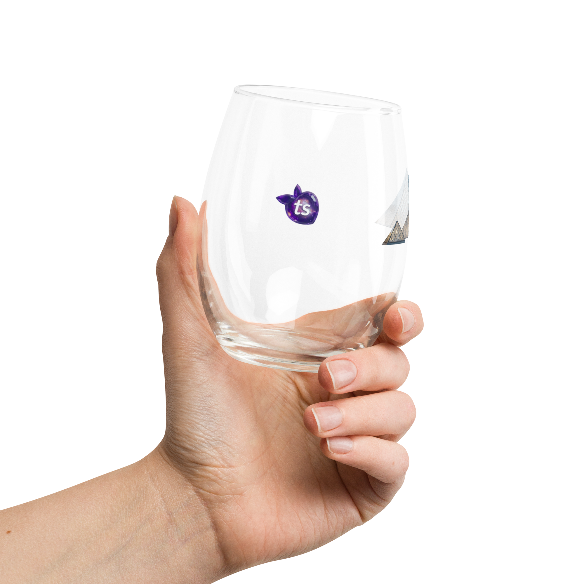tsgabrielle® • Paryż – Piramida Luwru • Kieliszek bez nóżki • 15 oz - View 12
