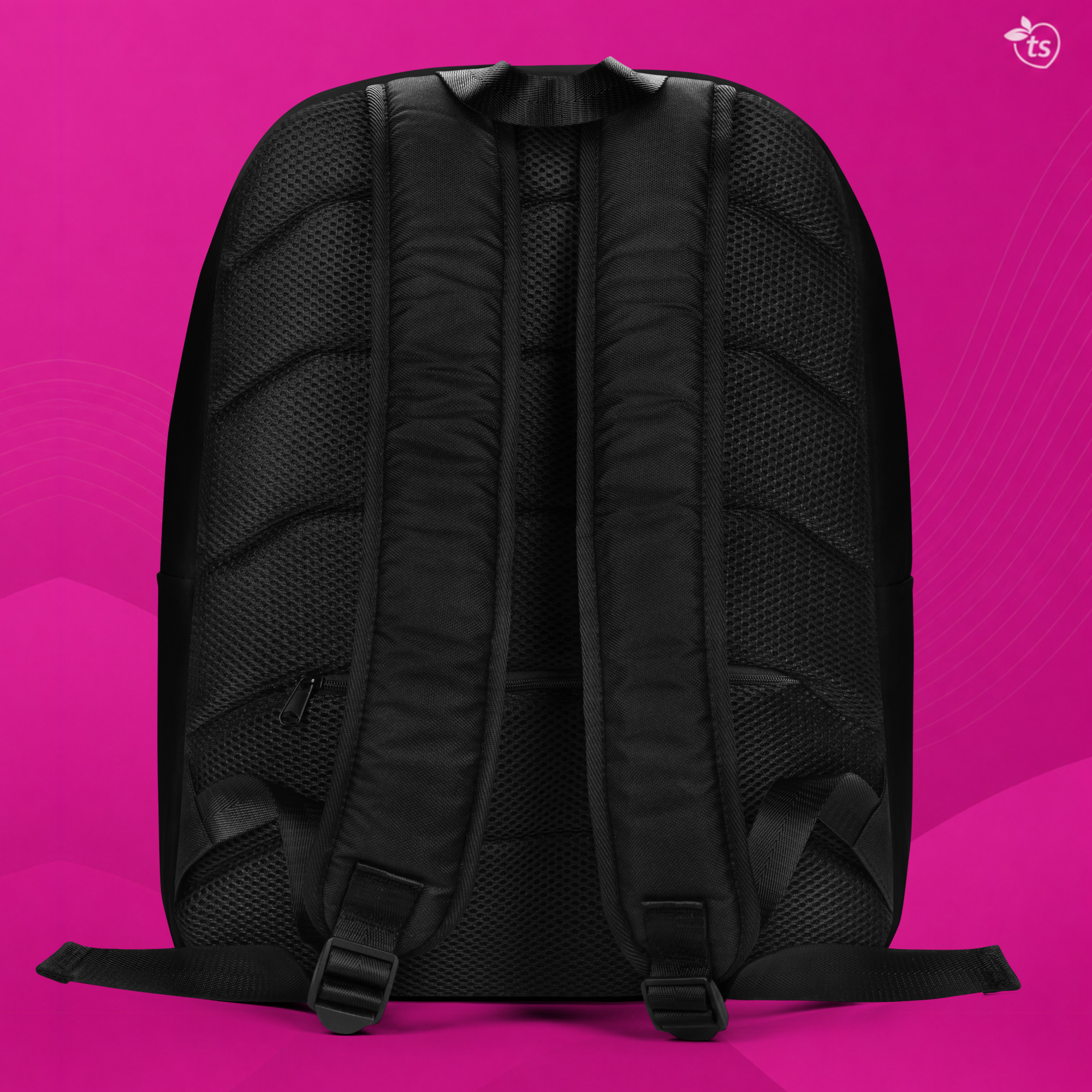 tsgabrielle® • Flamant Różowy • Minimalistyczny Plecak • Czarny - View 7