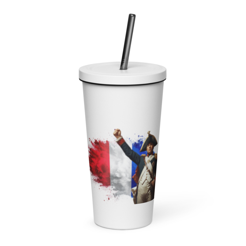 tsgabrielle® • Paris - Napoleon Bonaparte • kubek termiczny • Stainless Steel • bialy • 20 oz