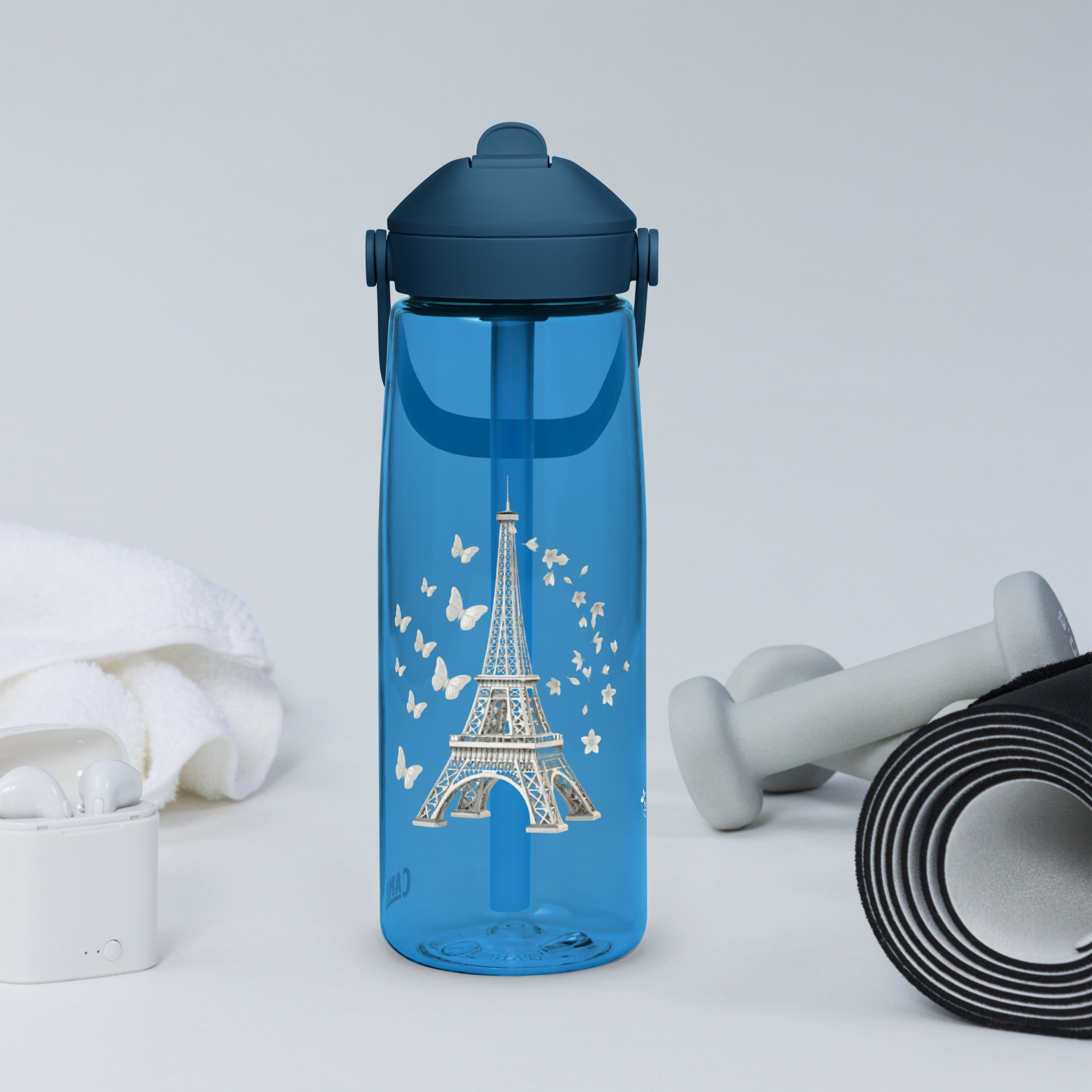 CamelBak® Eddy® by tsgabrielle® • Paris - La Tour Eiffel • Sportowa butelka na wodę • Flip Straw • 3 kolory • 25 oz