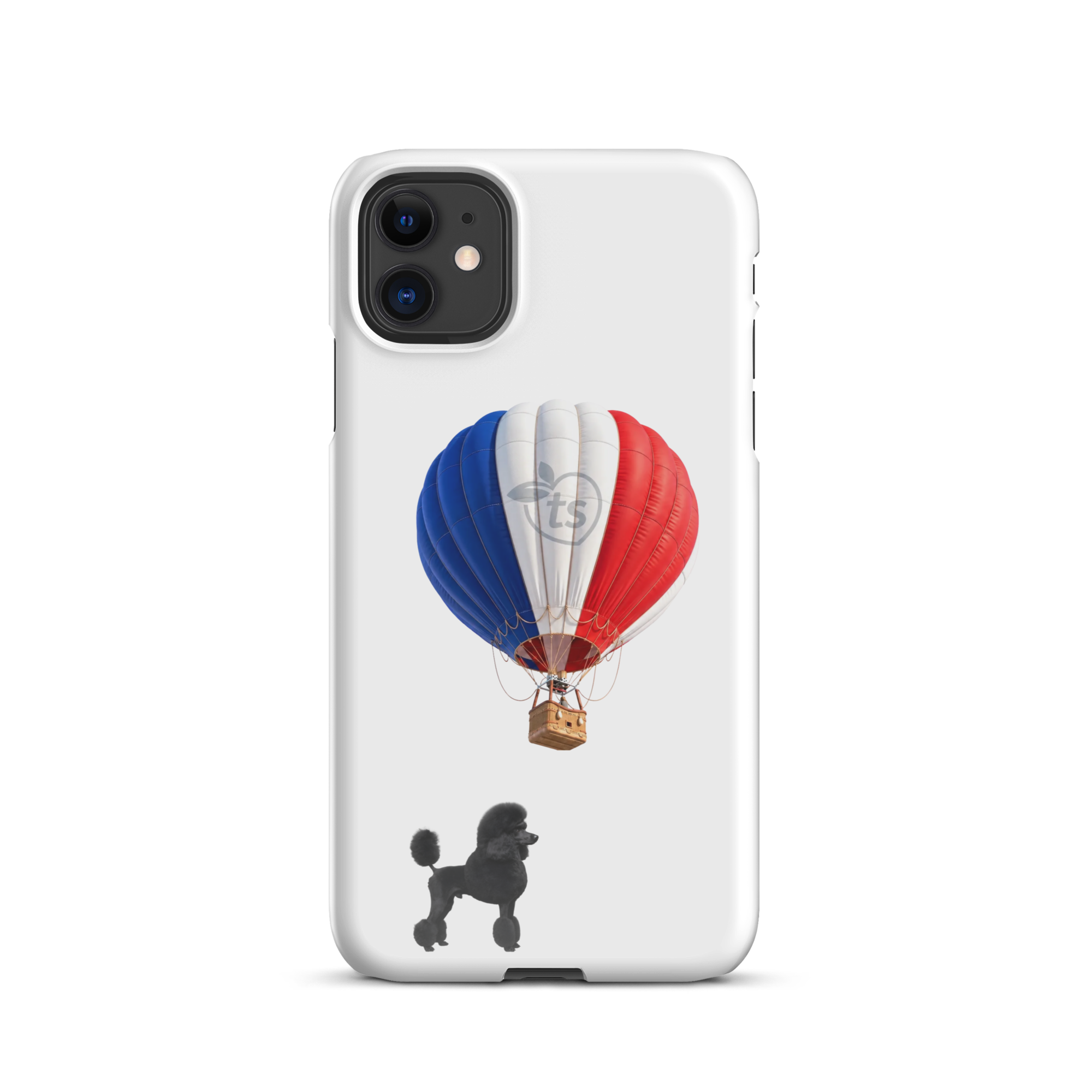 tsgabrielle® • Paryż - Le Chien • Etui Snap Case do iPhone® • Białe • Najnowsze modele