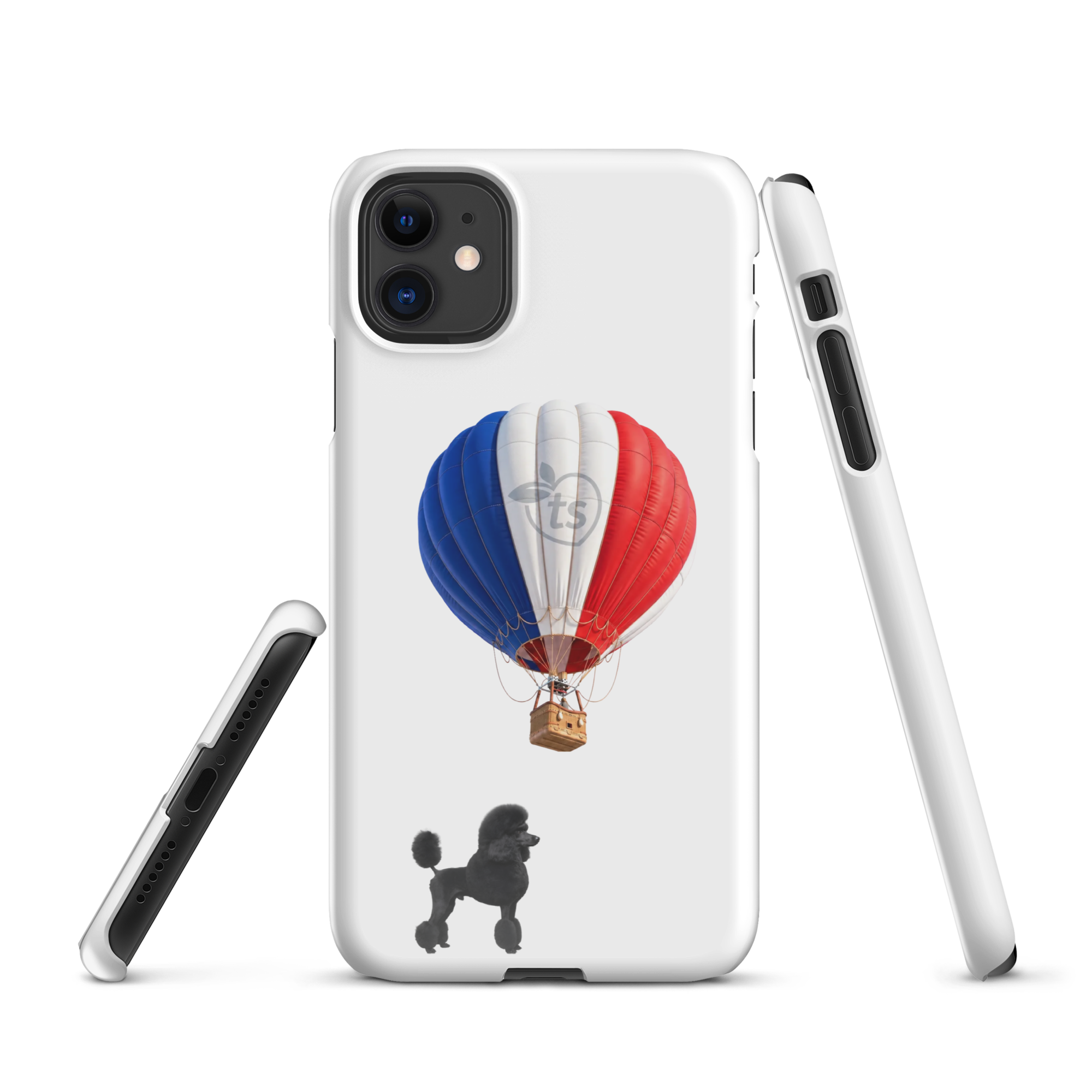 tsgabrielle® • Paryż - Le Chien • Etui Snap Case do iPhone® • Białe • Najnowsze modele - View 2