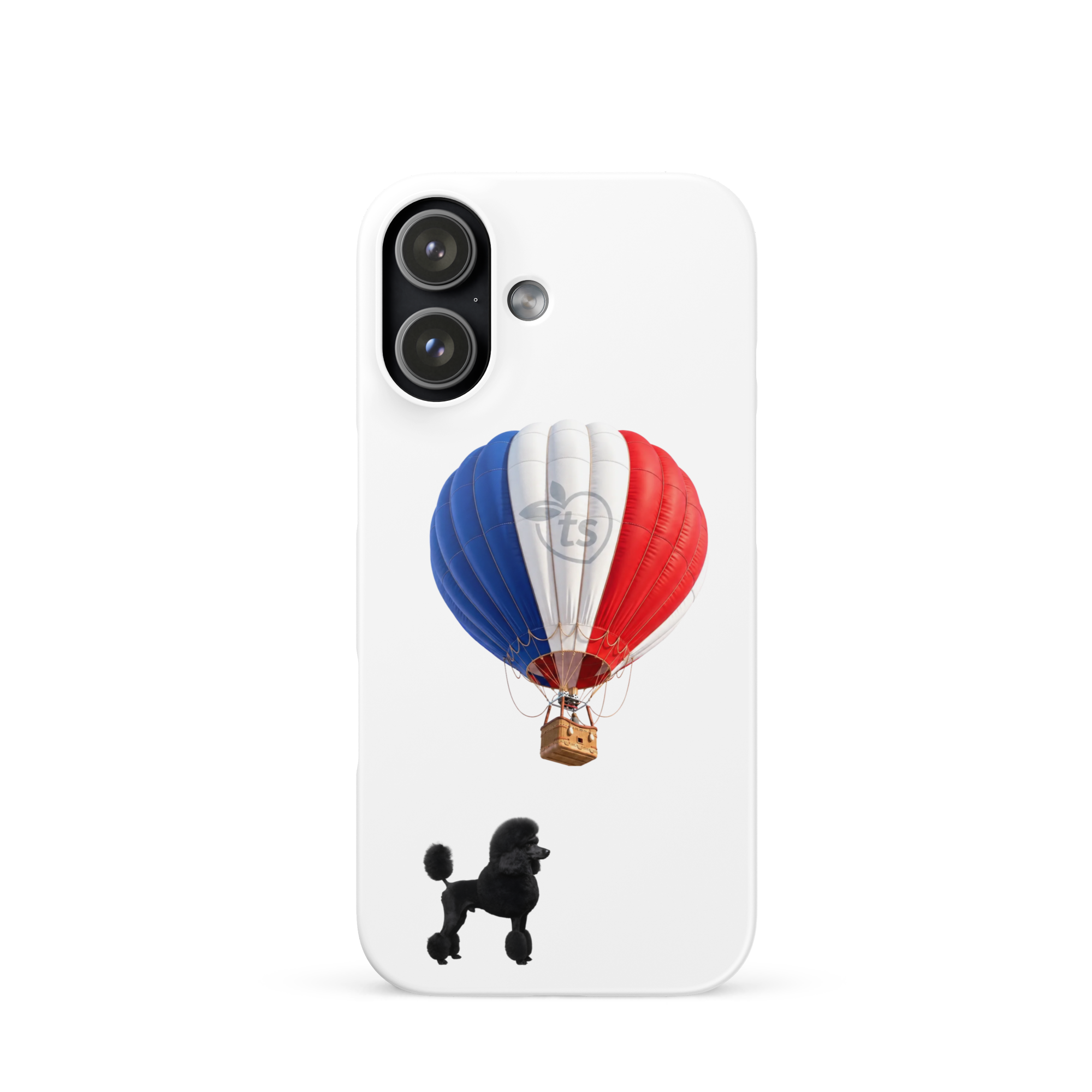 tsgabrielle® • Paryż - Le Chien • Etui Snap Case do iPhone® • Białe • Najnowsze modele