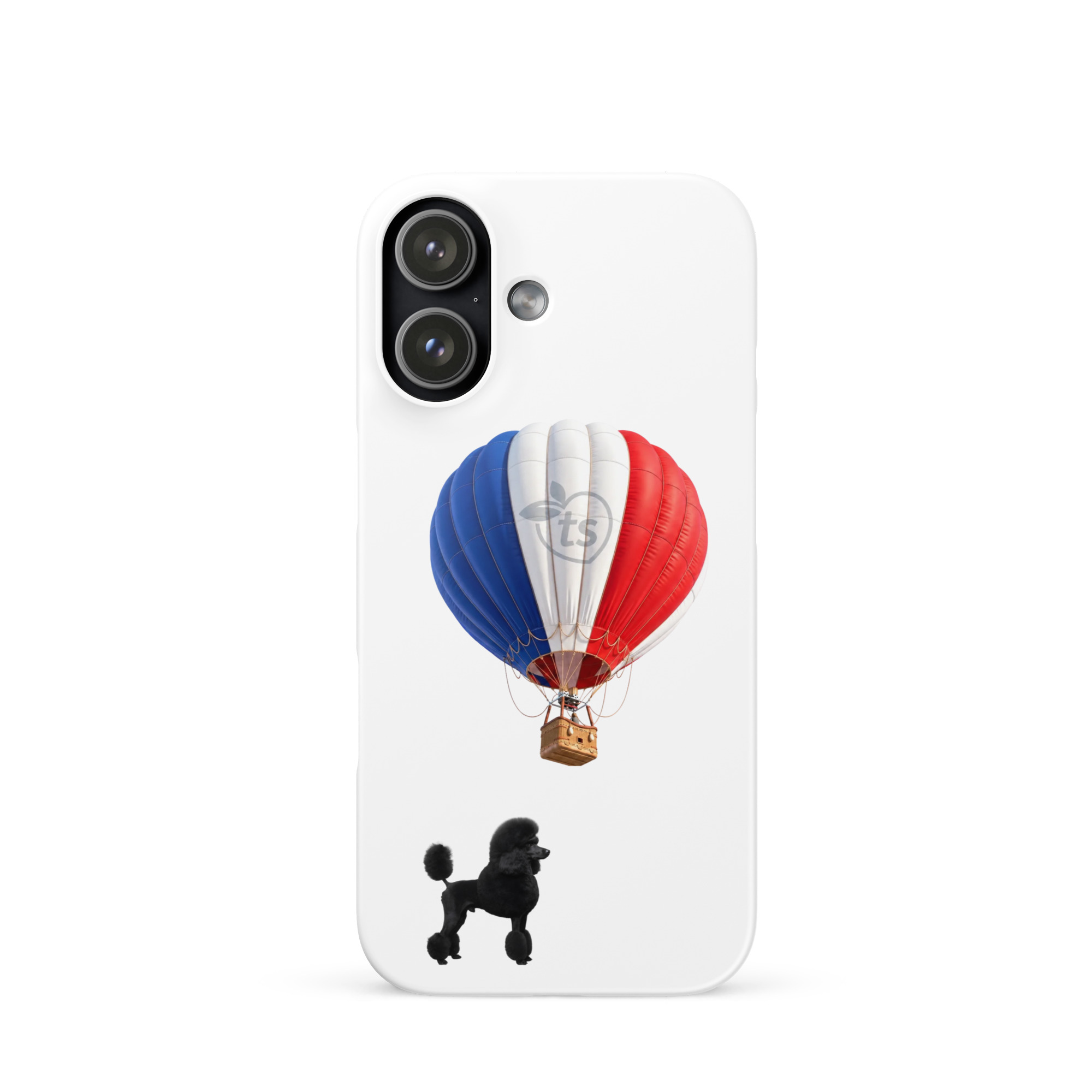 tsgabrielle® • Paryż - Le Chien • Etui Snap Case do iPhone® • Białe • Najnowsze modele