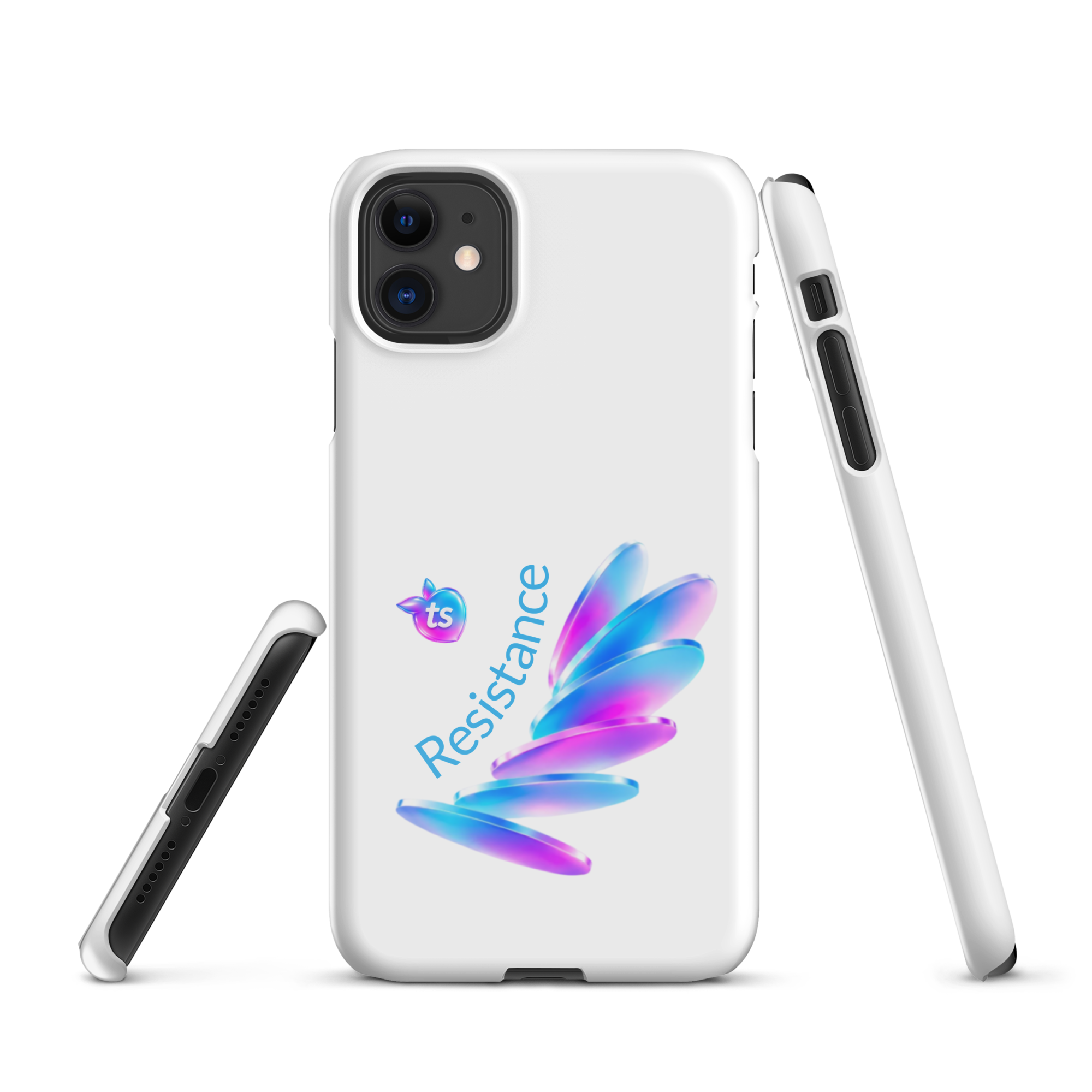 tsgabrielle® • Pride 26 - Resistance • Etui typu snap kompatybilne z iPhone® • Białe • Błyszczące • Najnowsze modele - View 2