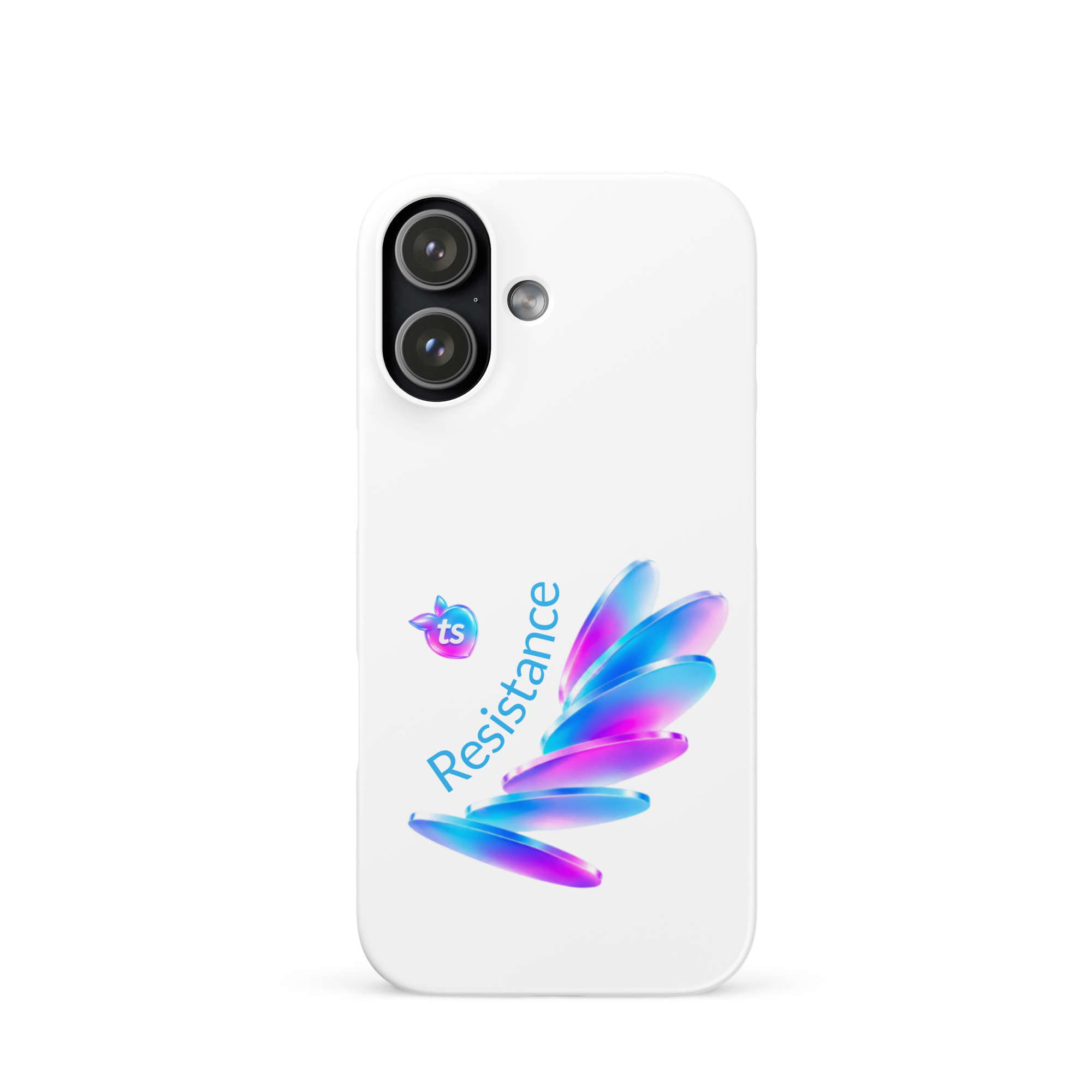 tsgabrielle® • Pride 26 - Resistance • Etui typu snap kompatybilne z iPhone® • Białe • Błyszczące • Najnowsze modele