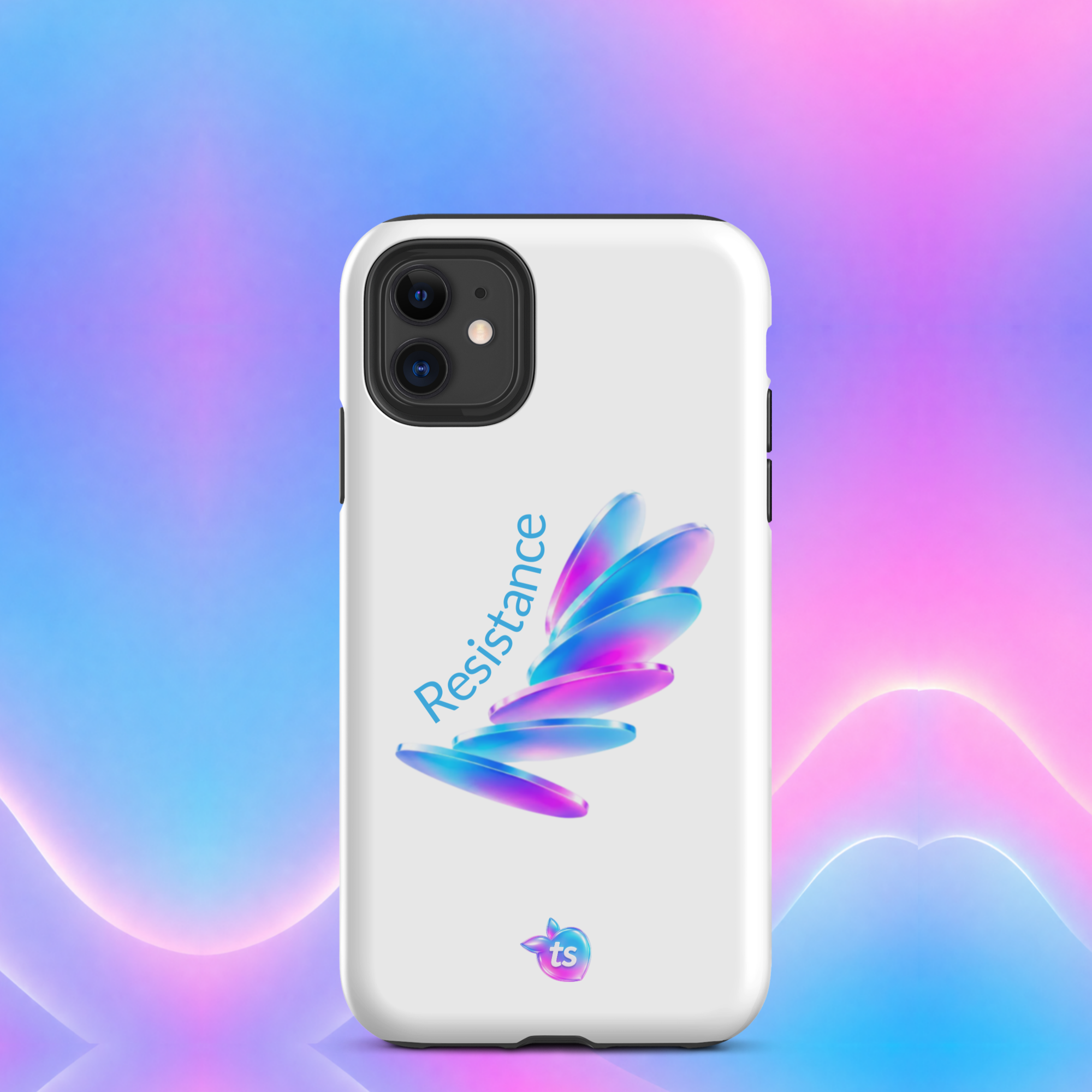 tsgabrielle® • Pride 26 - Resistance • Etui typu snap kompatybilne z iPhone® • Białe • Błyszczące • Najnowsze modele - View 4