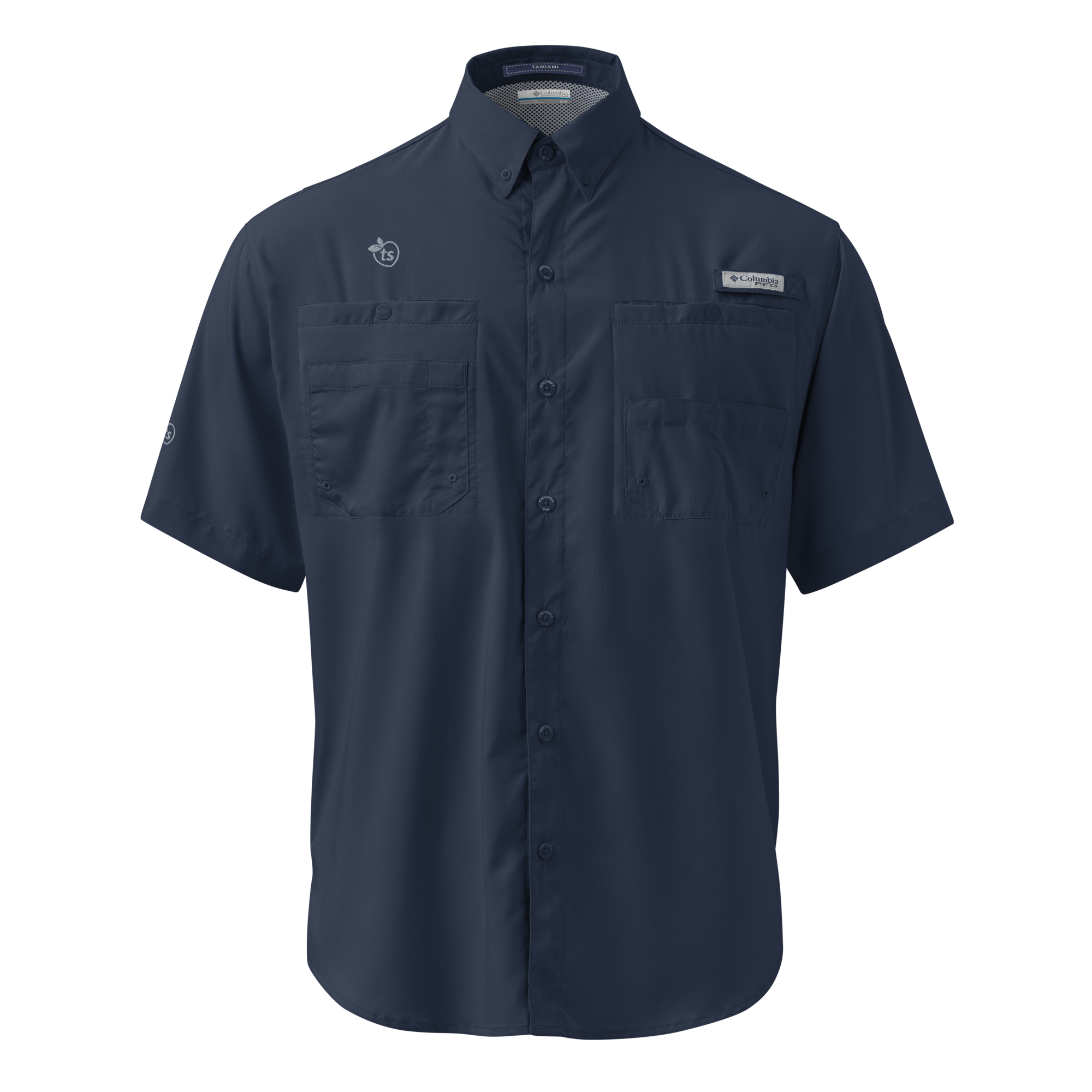 Columbia® by tsgabrielle® • For Him • Short Sleeve Button Shirt • Dark Colors