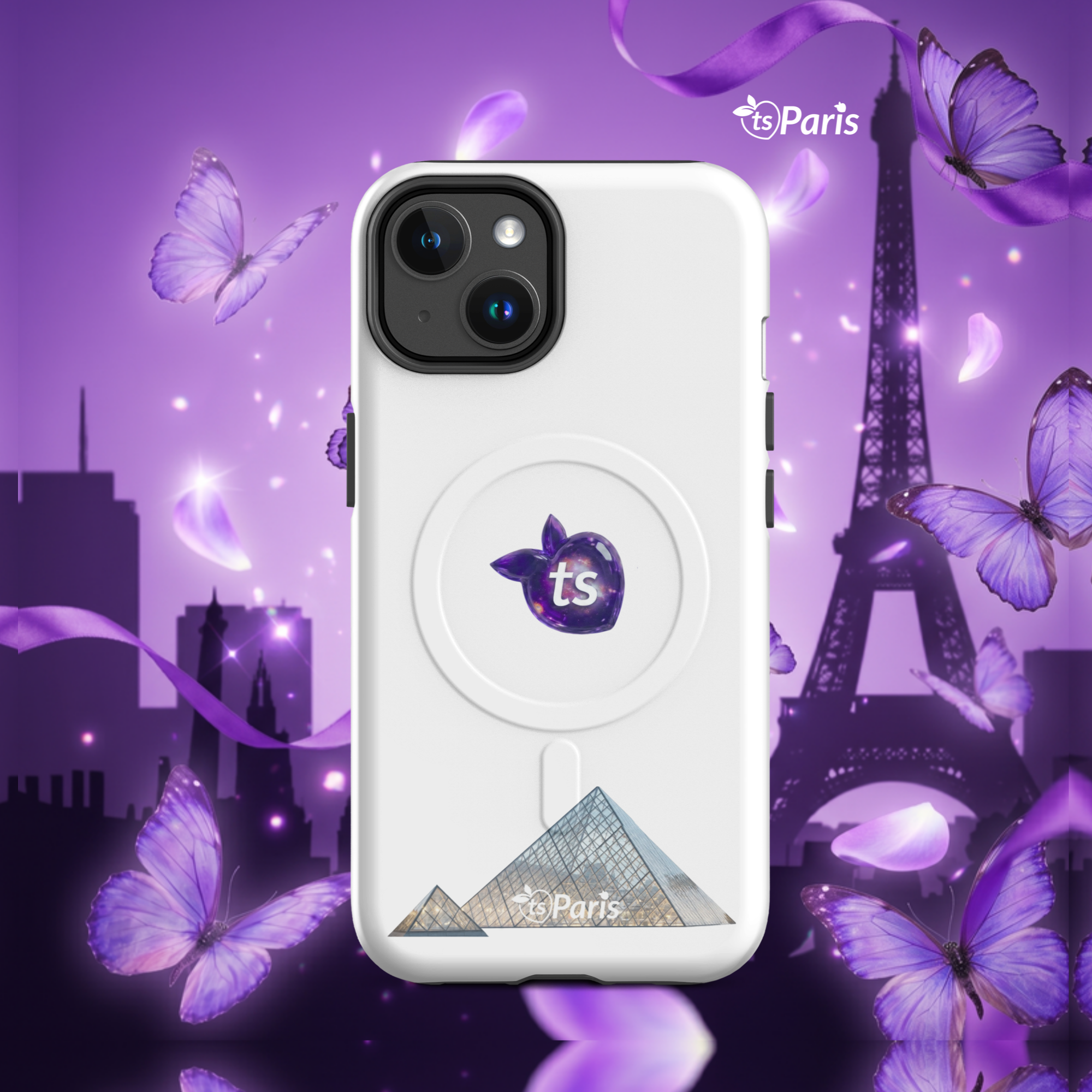 tsgabrielle® • Paris - The Louvre Pyramid • Wytrzymałe etui • MagSafe® • Compatible with iPhone® • Najnowsze modele - View 4