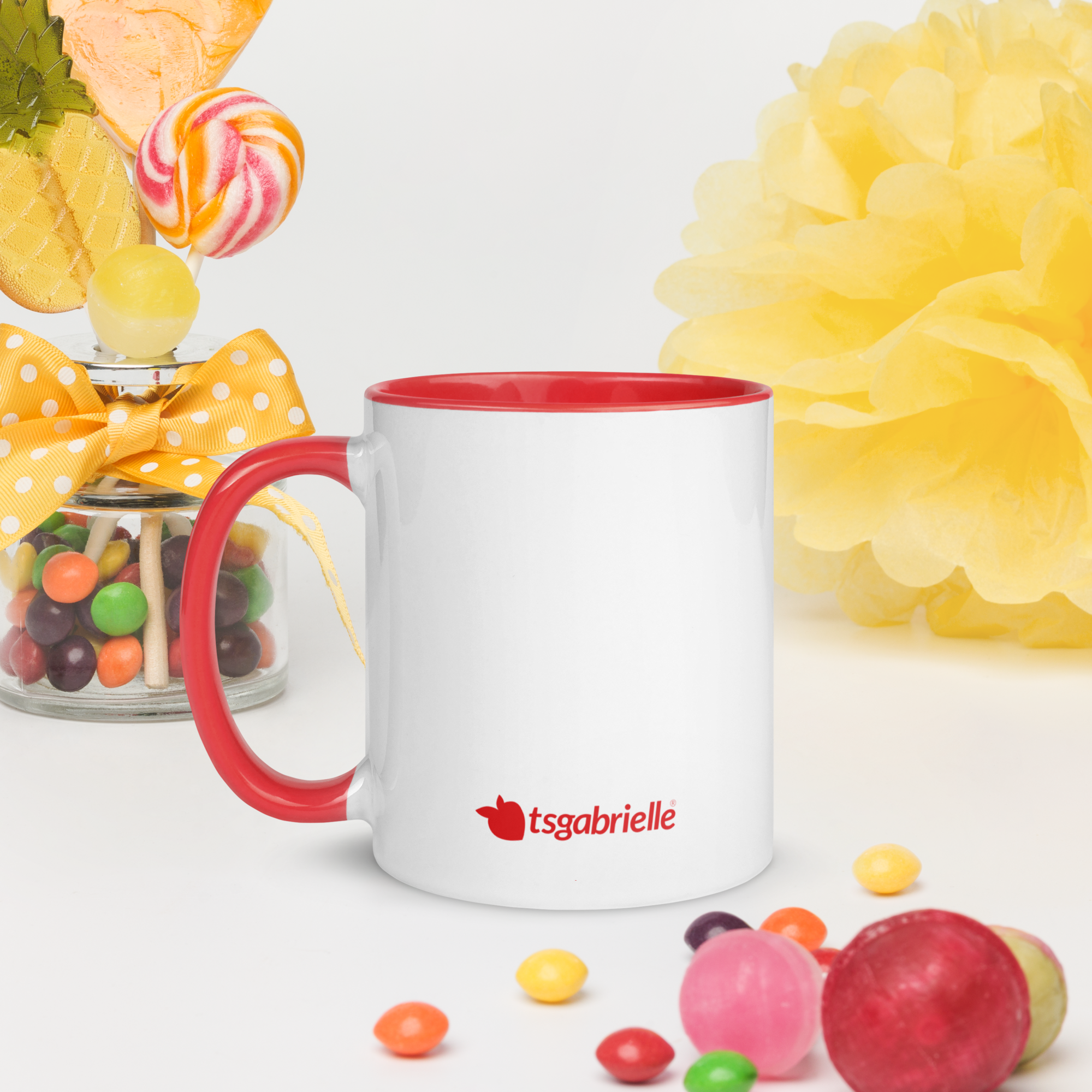 tsgabrielle® • kubek with Color czerwony Inside • ceramika • 2 Sizes - View 10
