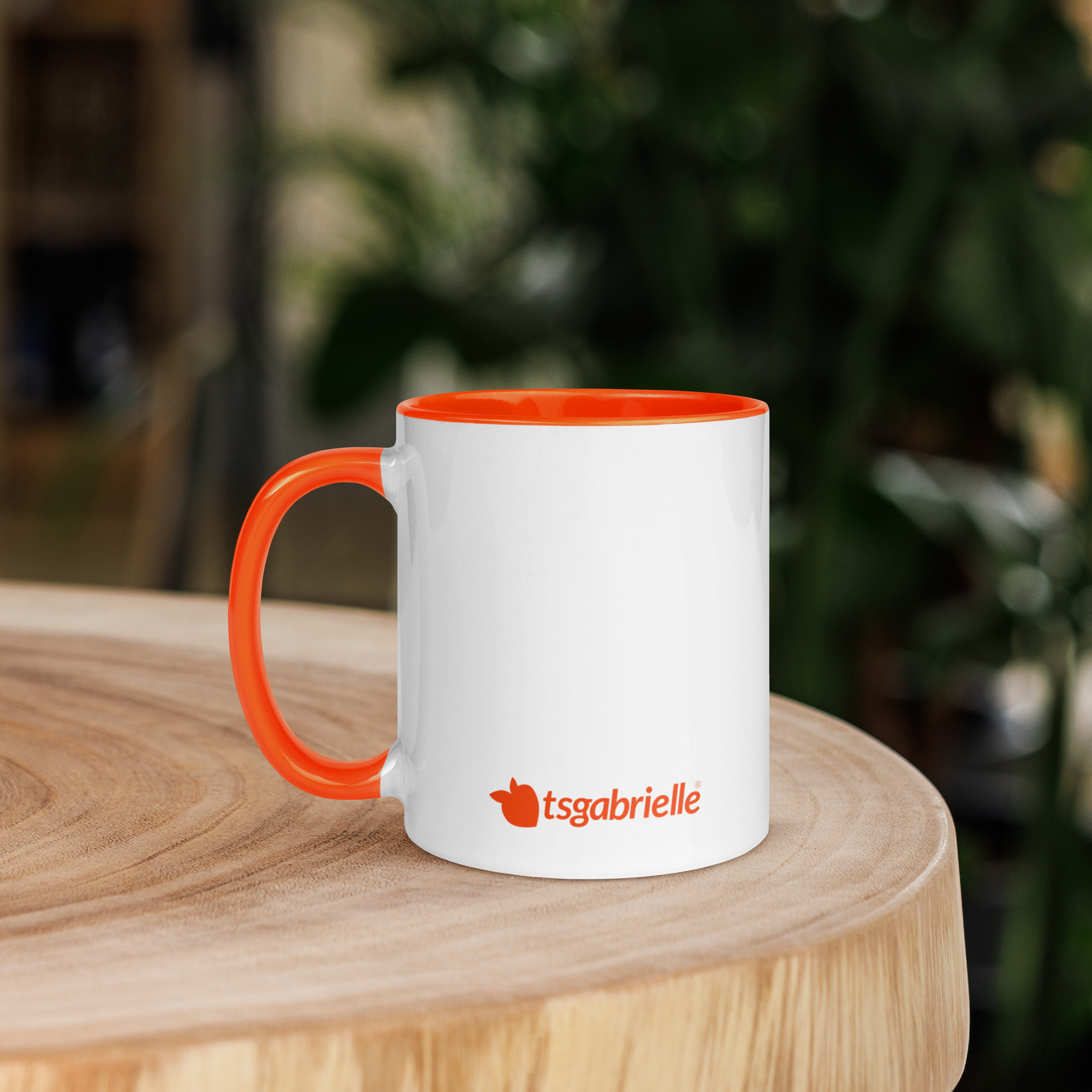 tsgabrielle® • Kubek z pomarańczowym wnętrzem • Ceramika • 11 oz - View 7