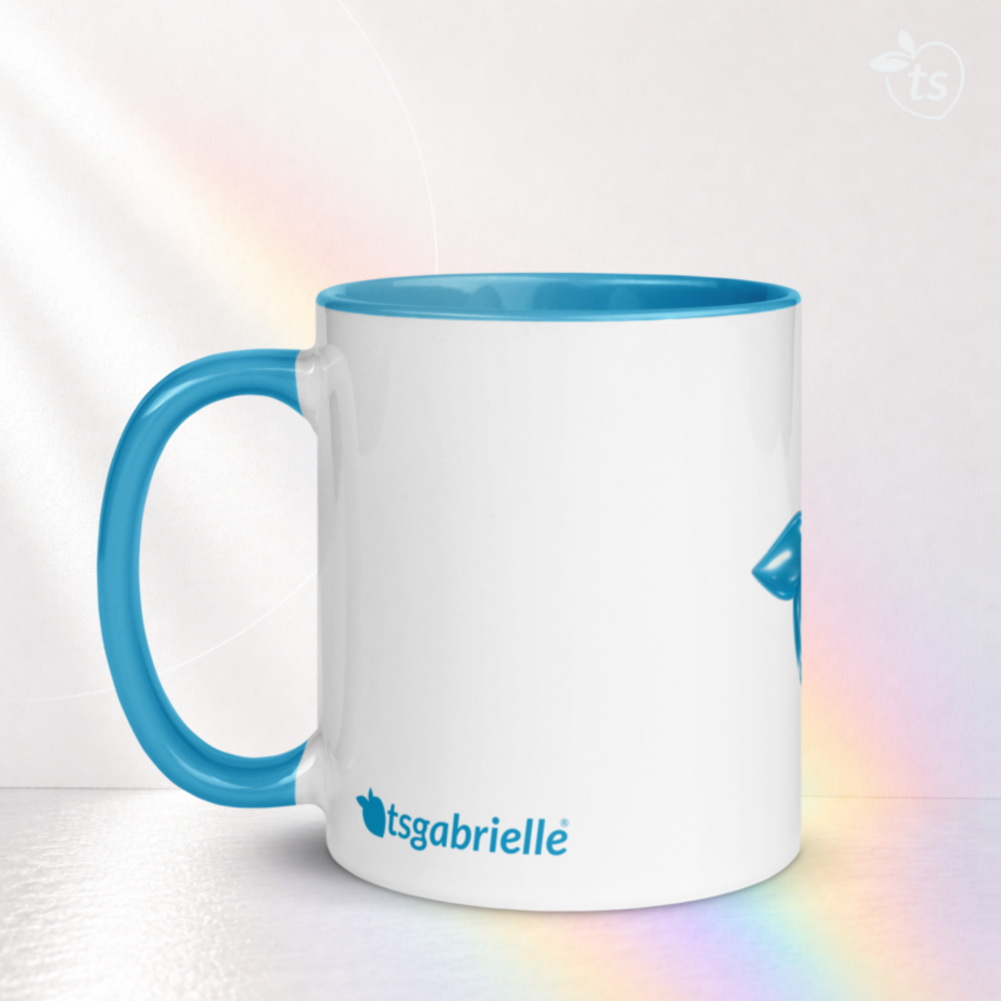 tsgabrielle® • Kubek z jasnoniebieskim wnętrzem • Ceramika • 2 rozmiary - View 14