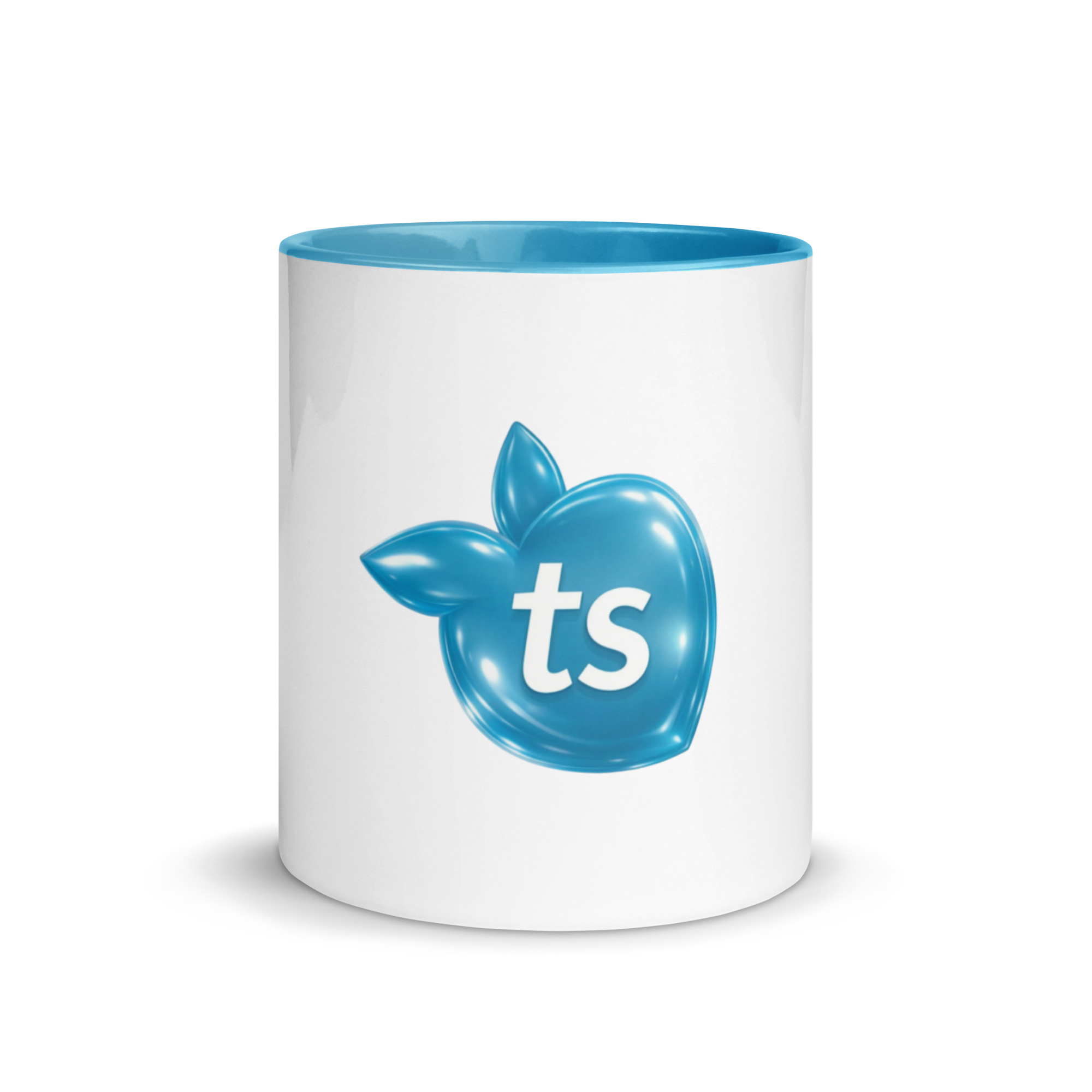 tsgabrielle® • Kubek z jasnoniebieskim wnętrzem • Ceramika • 2 rozmiary
