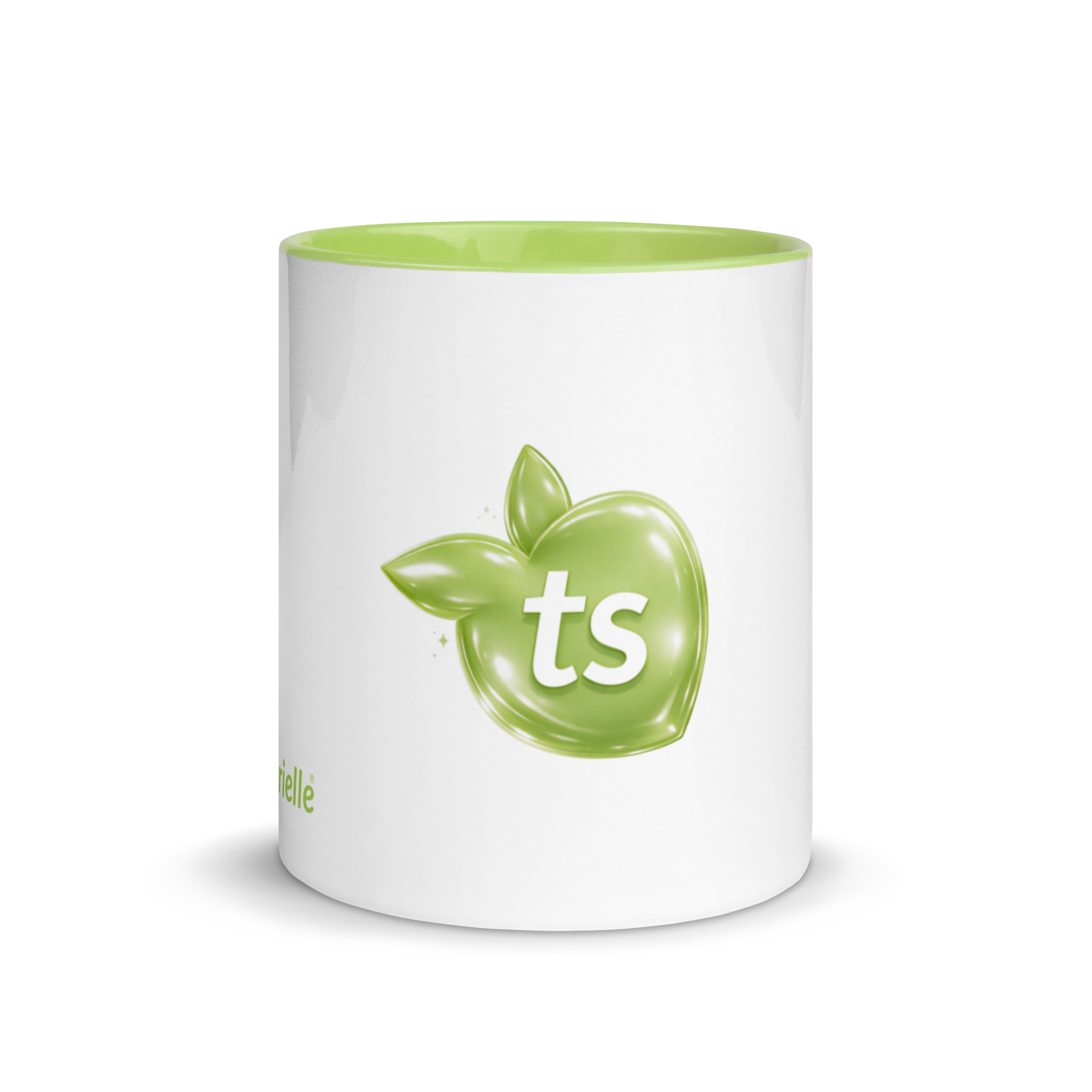 tsgabrielle® • Kubek z limonkowym wnętrzem • Ceramika • 11 oz