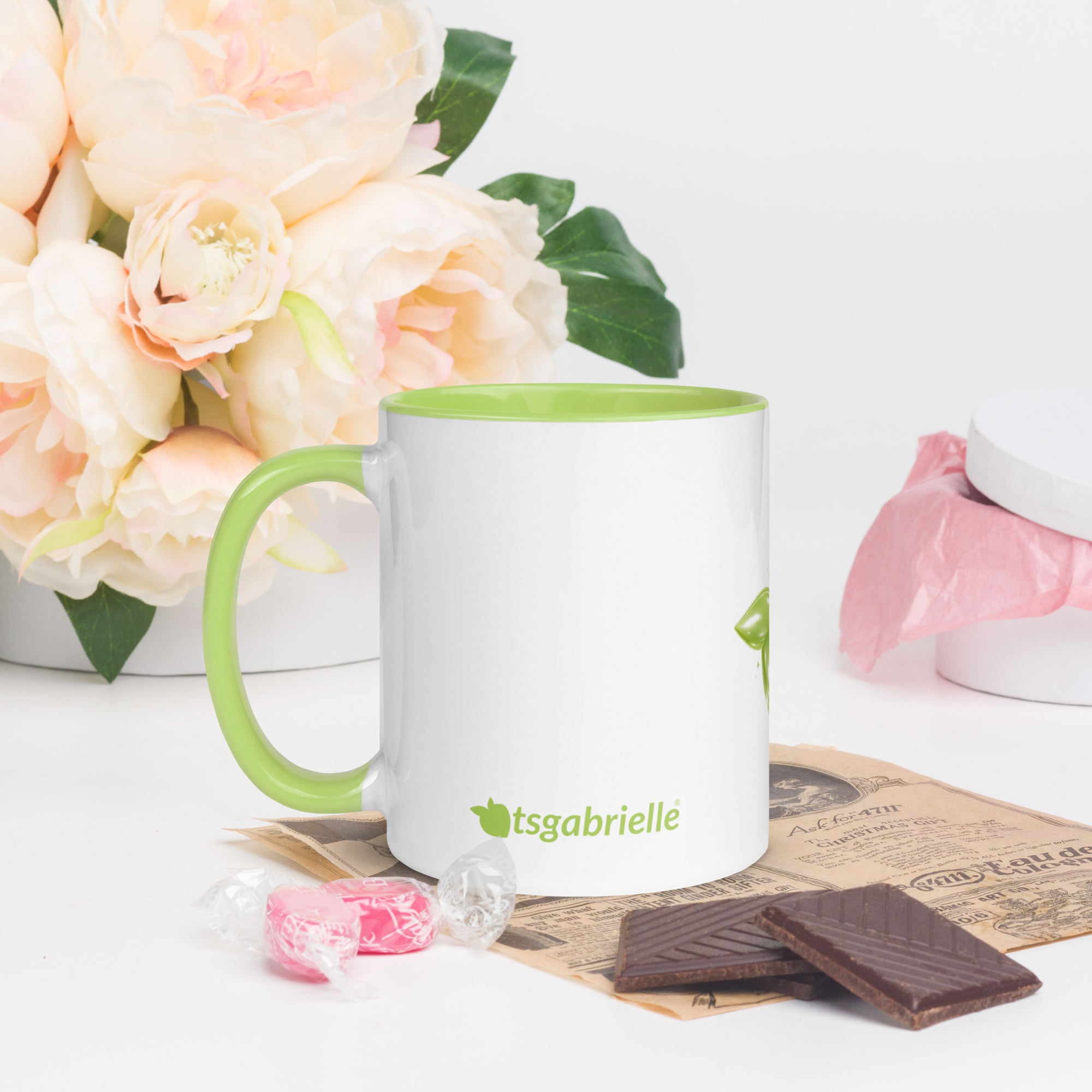 tsgabrielle® • Kubek z limonkowym wnętrzem • Ceramika • 11 oz - View 8